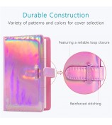 3-inch Mini Photo Album for Fujifilm Instax Mini 11 9 8+ 8 90 70 26 25 7s 50s, 108 Pockets Album PU Leather Photocard Holder Book Photo Card Binder - Paint Rainbow