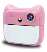 A25 2.4 Inch Kids Instant Print Digital Camera Video Recorder with Built-In Games - Pink