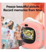 D10 2.0-inch IPS Screen Kids Camera Instant Print 1080P Digital Camera Toy with Printing Paper - Pink