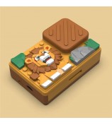 H7 Lion Design 2.4-inch IPS Screen Dual Lens Camera Kids Digital Camera Building Block Toy