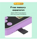 A20 2.4-inch Screen 9600W Pixel HD Kids Phone Camera with 32G Memory Card - Blue Dinosaur / Silicone Type