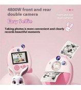 FB-001B HD Dual Camera 2.4-inch Instant Print Camera with Built-In Games 10x Zoom Kids Camera