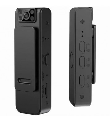 L8+ WiFi HD 1080P Mini Camera Back Clip Bodycam Voice and Audio Recorder for Law Enforcement