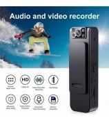 L8+ WiFi HD 1080P Mini Camera Back Clip Bodycam Voice and Audio Recorder for Law Enforcement