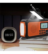 373 Multifunctional Outdoor Emergency Hand Crank AM / FM Solar Radio Power Bank, EU Version