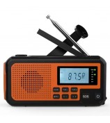373 Multifunctional Outdoor Emergency Hand Crank AM / FM Solar Radio Power Bank, EU Version