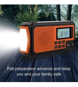 373 Multifunctional Outdoor Emergency Hand Crank AM / FM Solar Radio Power Bank, EU Version
