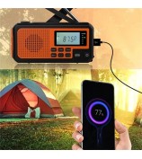 373 Multifunctional Outdoor Emergency Hand Crank AM / FM Solar Radio Power Bank, EU Version