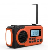 375 AM FM SW Radio Solar Charging Hand Crank Portable LED Flashlight Power Bank Phone Charger (EU Version)