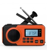 375 AM FM SW Radio Solar Charging Hand Crank Portable LED Flashlight Power Bank Phone Charger (EU Version)