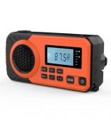 375 AM FM SW Radio Solar Charging Hand Crank Portable LED Flashlight Power Bank Phone Charger (EU Version)