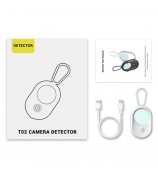 T02 Hidden Camera Detector Infrared Camera Scanner for Hotel Travel Security - White