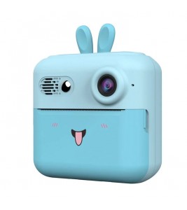 A23 2.4-inch Screen Mini Children HD Digital Camera Portable Instant Photo Printing Machine - Blue