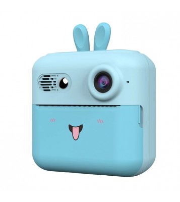 A23 2.4-inch Screen Mini Children HD Digital Camera Portable Instant Photo Printing Machine - Blue