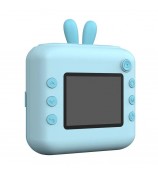A23 2.4-inch Screen Mini Children HD Digital Camera Portable Instant Photo Printing Machine - Blue