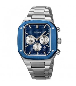 SKMEI 2201 Stylish Men Business Quartz Watch Square Luminous Wrist Watch - Blue