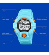 SKMEI 2288 Teenager Luminous Digital Watch Outdoor Sports Electronic Wrist Watch - Baby Blue