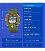 SKMEI 2288 Teenager Luminous Digital Watch Outdoor Sports Electronic Wrist Watch - Baby Blue
