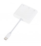 Type-C Plug 3-in-1 SD / TF / CF Memory Card Reader Data Transfer Adapter