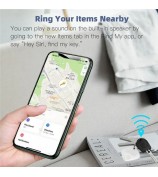 F2 Sualio Tag Find My Wireless Smart Tag Bluetooth Luggage Tracker Wallet Key Locator - Black