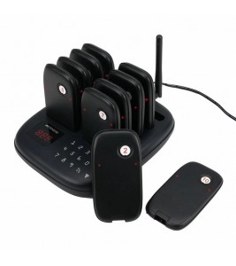 RETEKESS TD175S Restaurant Waiting Pager Set Beeper Buzzer Wireless Calling System with 10 Guest Pagers - US Plug