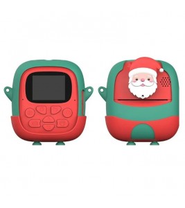 Christmas Style 2.0-inch Screen Children HD Digital Camera Instant Photo Printer