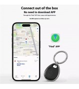 Y15 Find My App Pet Elderly Kids Anti-Lost Global Finder iOS Devices Smart Tracking Locator - Black