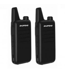 BAOFENG VT-C2 (BF-T20) 2Pcs Outdoor Handheld Interphone VHF 400-470MHZ Walkie Talkie - Black / EU Plug