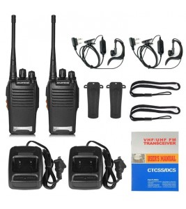 BAOFENG bf-777s 2Pcs Outdoor Handheld Interphone Two Way Radio UHF 400-470MHZ Walkie Talkie - US Plug