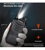 BAOFENG BF-888S 2Pcs Outdoor Handheld Interphone UHF VHF Walkie Talkie with Flashlight - US Plug