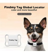 F2 Findmytag Global Locator Waterproof Anti-Lost Bluetooth Tracker Collar for Pet Cat Dog - White