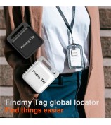 F1 Findmytag GPS Pet Dog Cat Tracker Global Bluetooth Anti-Lost Locator for iOS Android - White