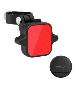 MILI HD-P16-6T Compatible with AirTag Bicycle Tail Light Reflector Anti-Lost Locator with Litag Tracker