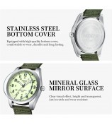 NIBOSI 2639 Fashion Casual Student Men Wrist Watch Nylon Strap Calendar Quartz Watch - Black Case / White Dial