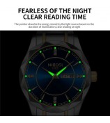 NIBOSI 2625 Stylish Rhinestone Decor Steel Strap Men Watch Luminous Calendar Quartz Watch - Silver+Gold Strap / Blue Dial