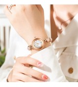 NIBOSI 2665 Stylish Bracelet Women Rhinestone Decor Quartz Watch - Purple