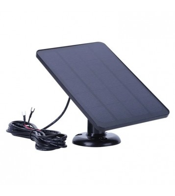 4W Solar Panel for Ring Video Doorbell 4 / 3 / 3 Plus / 2 Surveillance Smart Doorbell Charger - Black