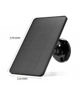 4W Solar Panel for Ring Video Doorbell 4 / 3 / 3 Plus / 2 Surveillance Smart Doorbell Charger - Black