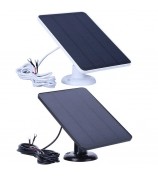 4W Solar Panel for Ring Video Doorbell 4 / 3 / 3 Plus / 2 Surveillance Smart Doorbell Charger - Black