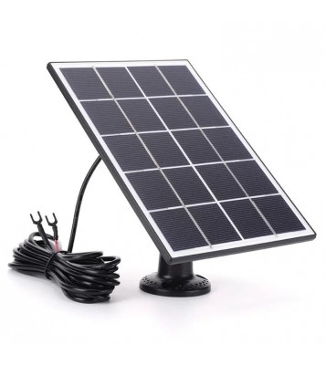 3W Solar Panel for Ring Video Doorbell 4 / 3 / 3 Plus / 2 Surveillance Smart Doorbell Charger - Black