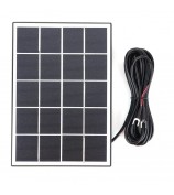 3W Solar Panel for Ring Video Doorbell 4 / 3 / 3 Plus / 2 Surveillance Smart Doorbell Charger - Black