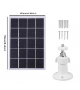 3W Solar Panel for Ring Video Doorbell 4 / 3 / 3 Plus / 2 Surveillance Smart Doorbell Charger - Black