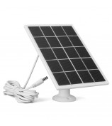 3W Solar Panel Doorbell Surveillance Camera Charger with DC55x21 / DC3.5x1.35 Output Interface - White