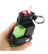 ONE-004 For IQOS Iluma i One / Iluma One Protective Case Leather E-Cigarette Storage Bag - Black