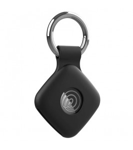 For Tile Mate (2024)  /  (2022) Bluetooth Tracker Silicone Case Anti Drop Protective Cover With Keychain - Black