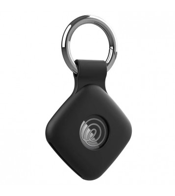 For Tile Mate (2024)  /  (2022) Bluetooth Tracker Silicone Case Anti Drop Protective Cover With Keychain - Black