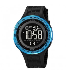 SKMEI 2155 Simple Fashion Luminous Digital Watch Calendar Electronic Wrist Watch - Blue