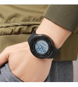 SKMEI 2155 Simple Fashion Luminous Digital Watch Calendar Electronic Wrist Watch - Blue