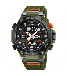 SKMEI 2223 Multifunctional Outdoor Sports Watch Digital Luminous Watch - Army Green