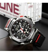 SKMEI 2223 Multifunctional Outdoor Sports Watch Digital Luminous Watch - Army Green